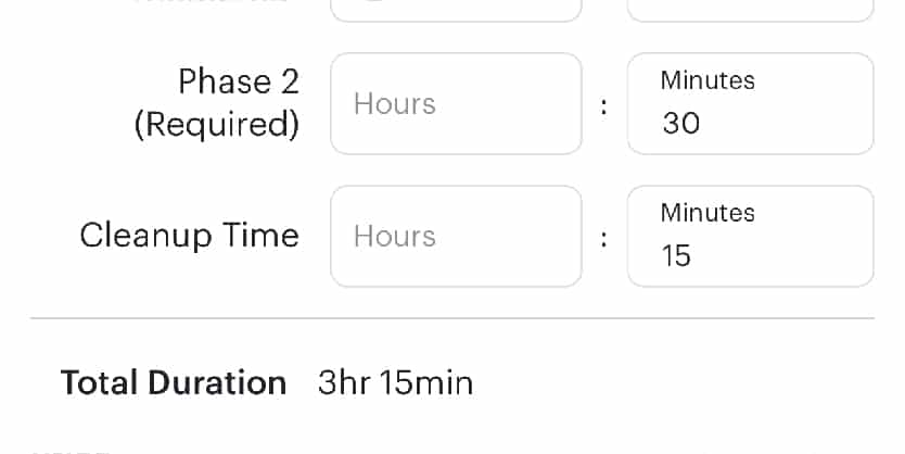 Customize scheduling hours